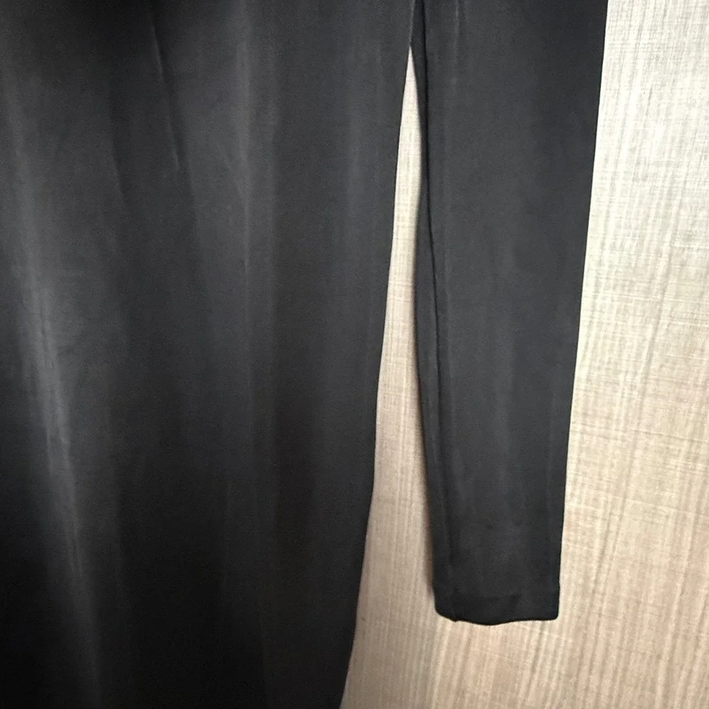 COS Black Mockneck Jersey‎ Knit Midi Dress Full Back Zip